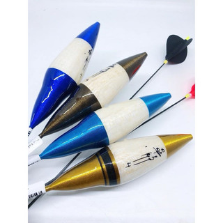 Phao câu cá gỗ hồ lô cọng cắm