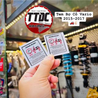[Giá 1 tem] Tem Combi Brake Dán Bợ Cổ Vario/Click 2015-2017