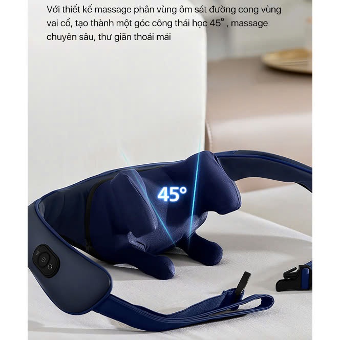 Máy Massage Cổ Vai Gáy PHILIPS 3522 - 3 Chế Độ Massage Chườm Ấm - Bảo Hành 24 Tháng