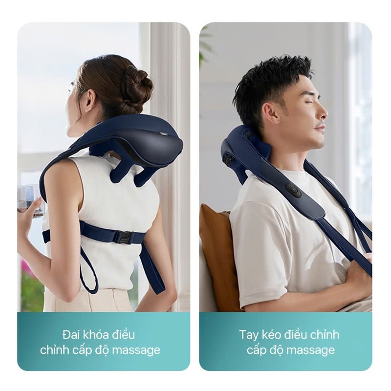 Máy Massage Cổ Vai Gáy PHILIPS 3522 - 3 Chế Độ Massage Chườm Ấm - Bảo Hành 24 Tháng
