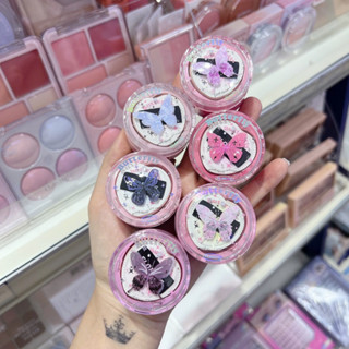 [FLORTTE] Phấn Má Hồng Dạng Kem Xốp FLORTTE Kèm bông mút tán mềm mịn, Blink Blink Butterfly Airy Cream