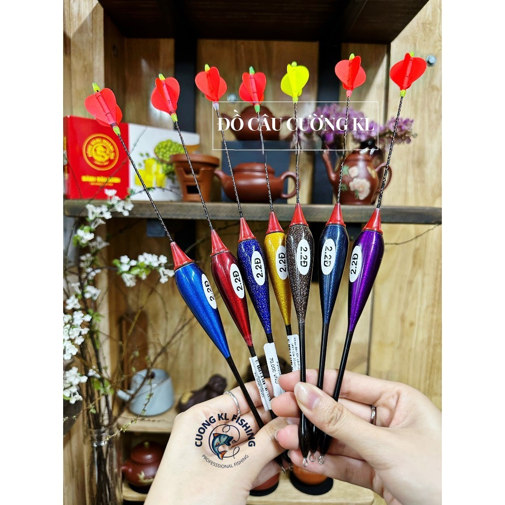 Phao câu cá ĐK 2.2 DS cọng vặn cánh phim