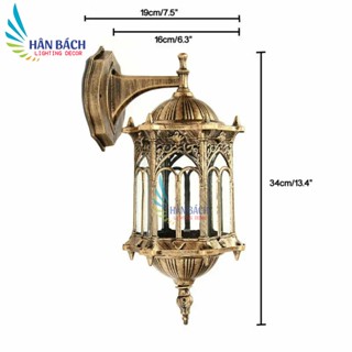 Đèn treo tường, đèn chùa đèn gắn tường cột trang trí trụ cột, cửa nhà, mái hiên cầu thang HBVNTLĐ