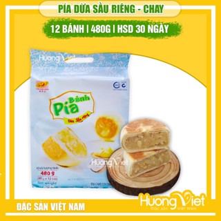 Bánh pía Dừa Sầu Riêng chay Tân Huê Viên mini gói 12 cái túi 500g