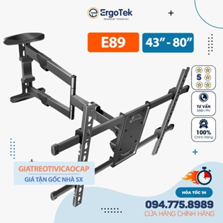 Giá Treo Tivi Xoay Vuông Góc 90 Độ ErgoTek E89 - Giá Treo Tivi Đa Năng 43 - 80 Inch [ Xoay Rộng Hơn NB SP2 ]