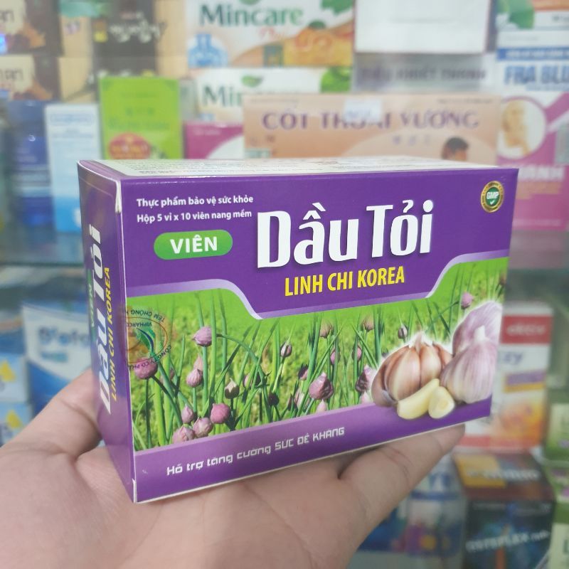 Dầu tỏi linh chi Korea chiết xuất từ tỏi nguyên chất, tăng cường miễn dịch, phòng các bệnh tim mạch