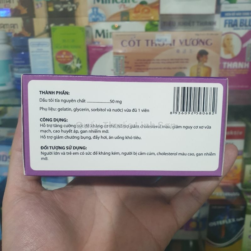 Dầu tỏi linh chi Korea chiết xuất từ tỏi nguyên chất, tăng cường miễn dịch, phòng các bệnh tim mạch