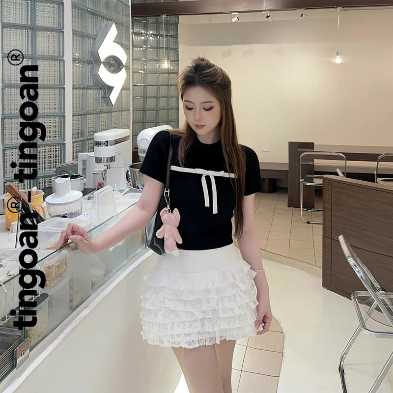 ÁO HOẠ TIẾT NƠ TINASHE TÍ NGOAN (NEWTAG) | BigBuy360 - bigbuy360.vn