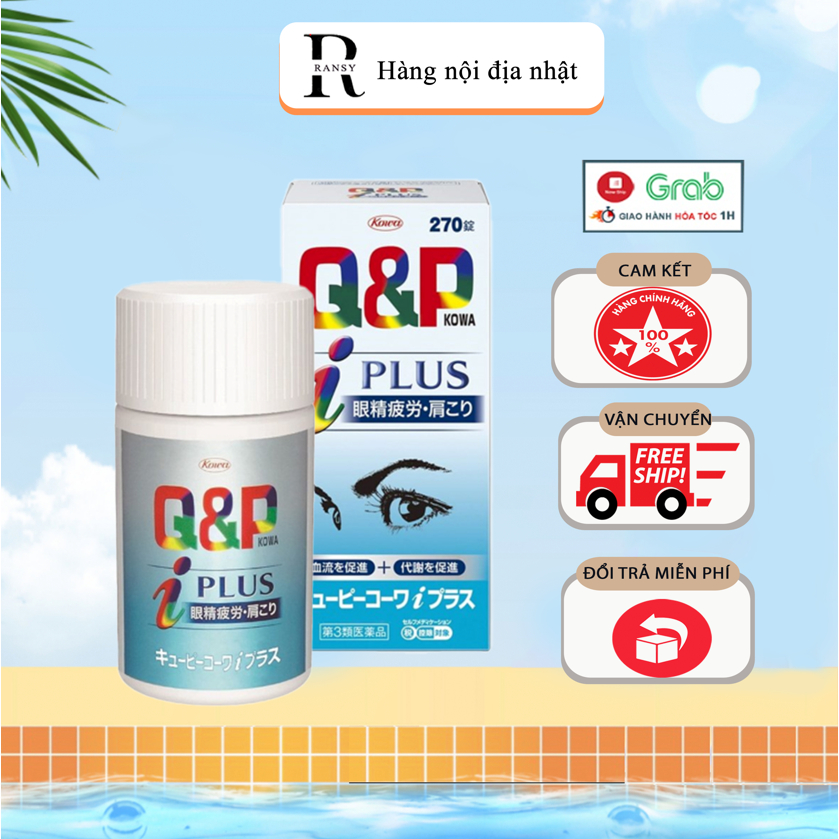 Viên Uống Bổ Mắt Q&P Kowa 270 Viên Nội Địa Nhật Bản bảo vệ thị lực