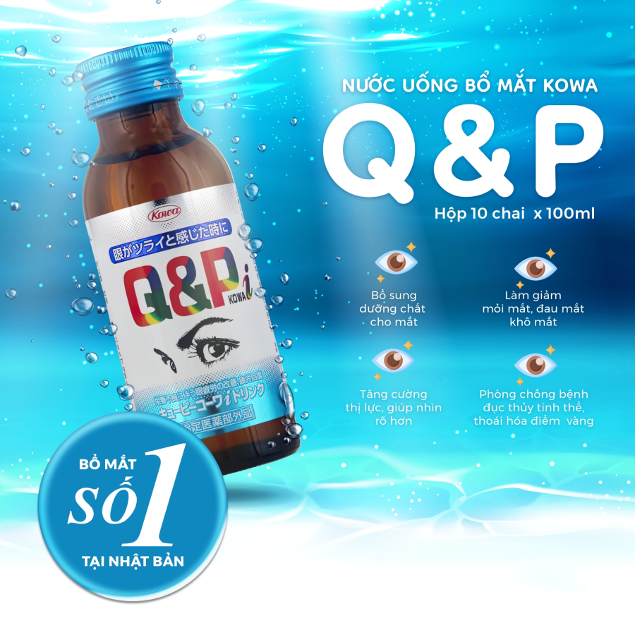 Viên Uống Bổ Mắt Q&P Kowa 270 Viên Nội Địa Nhật Bản bảo vệ thị lực
