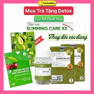 Trà Thảo Mộc Giảm Cân Slimming Care X3 Giúp Đào Thải Mỡ Thừa Nhanh Chóng tặng kèm Hộp Detox rau củ đẹp da