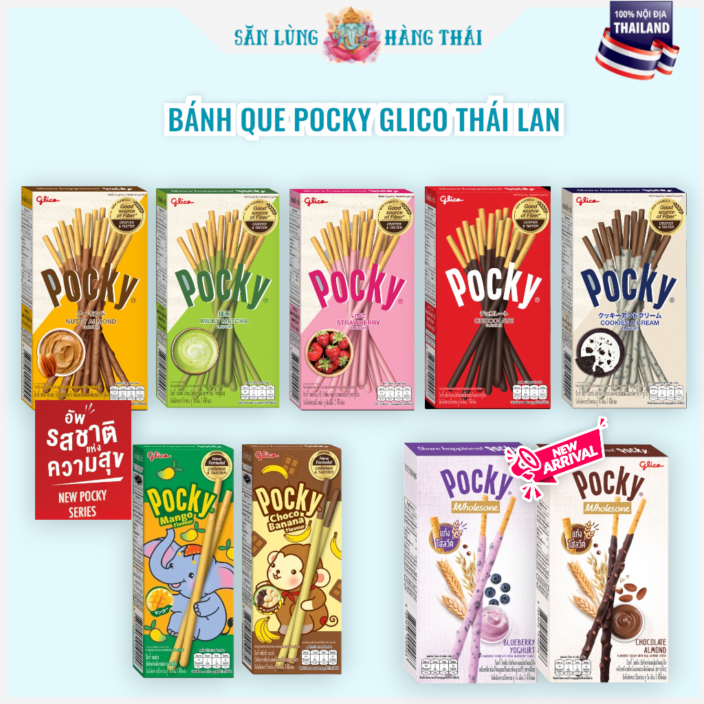 Bánh Que Pocky Thái Lan (Nhiều vị) Glico