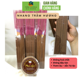  Nhang cây trầm hương Bách Ngọc Am thơm dễ chịu 100g dẫn tài lộc đồ thờ cúng linh thiêng Hương Trầm Gia Khang 
