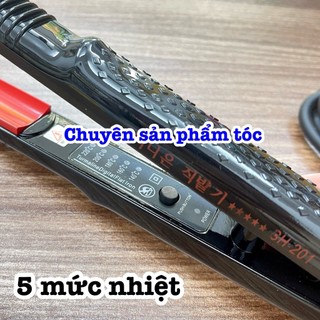 ✅HQ 201 Máy dỗi cụp tóc chuyên nghiệp Hàn Quốc 5 mức nhiệt độ 140-220 độ Kích thước 29cm x 2.2cm Công suất 60W-100W