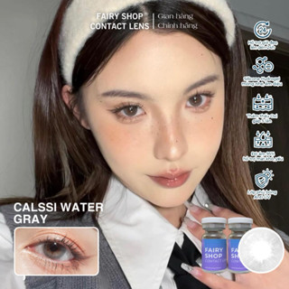 Kính áp tròng Calssi Water Gray 14.0mm - FAIRY SHOP CONTACT LENS độ 0 đến 8 Silicone Hydrogel Lens Cho Mắt Thở