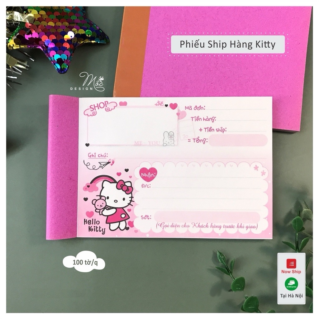 Phiếu ship hàng KITTY - Mèo thần tài - Mickey