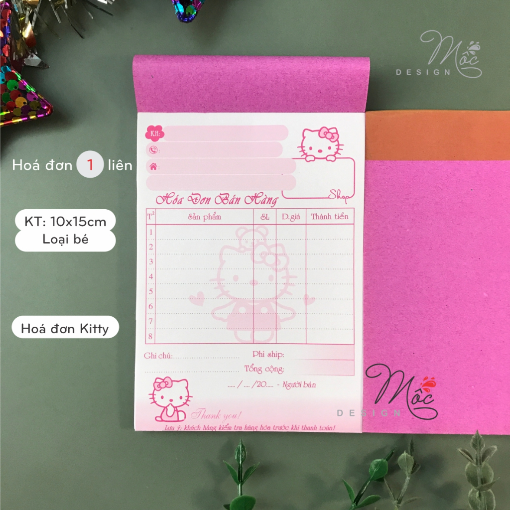 Hoá đơn HELLO KITTY loại bé 1 liên