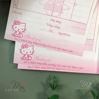 Hoá đơn HELLO KITTY loại bé 1 liên