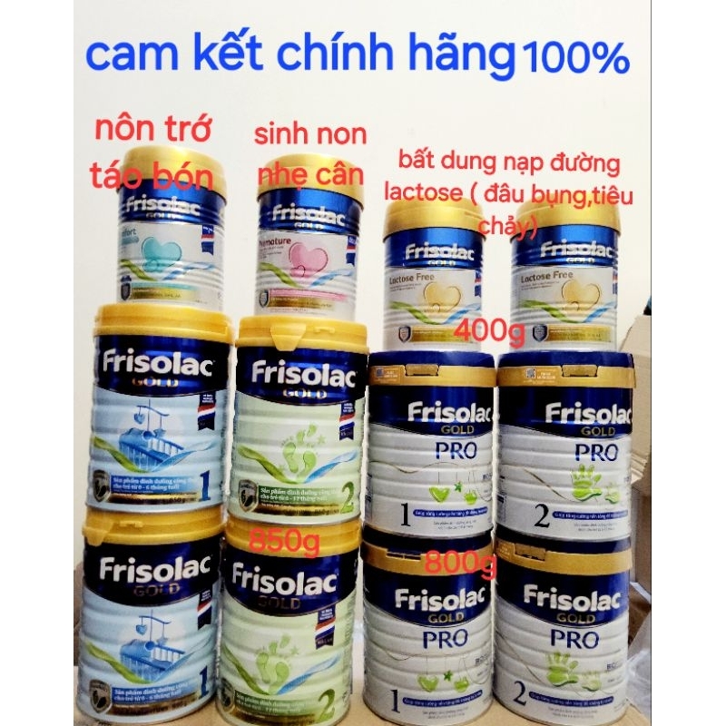 sữa bột Frisolac gold 1, 2/comfort/premature/lactose free/Frisolac pro 1,2/Nepro 2