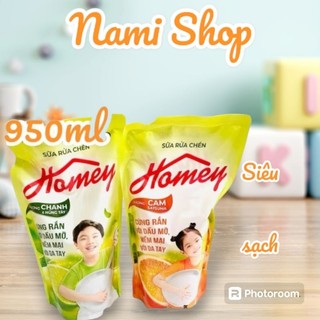  Combo 3 Túi nước rửa chén Homey hương cam siêu sạch ,tiết kiệm date mới. 