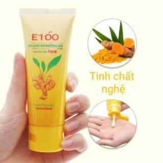 Sữa rửa mặt E100 nghệ 50g ngừa mụn hàng chính hãng - Nam Ngọc shop