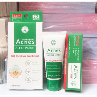Combo 3 món Acnes Trio chăm sóc Da mụn 25g