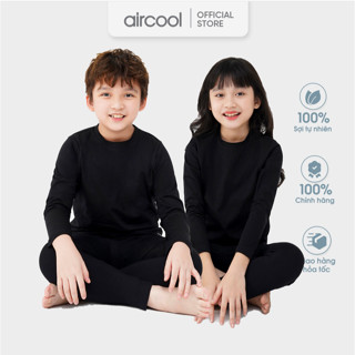Bộ quần áo giữ nhiệt bé trai bé gái Aircool mềm co dãn giữ nhiệt tốt-BNBG06