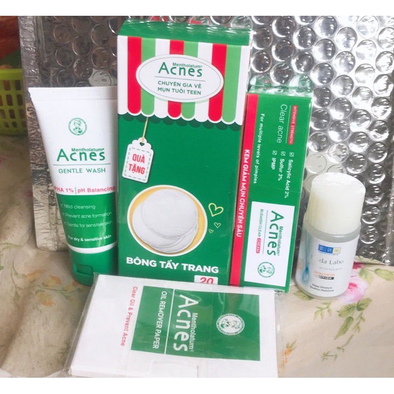 Combo 5 món Acnes Chăm Sóc Da Mụn Thâm 25g ( mẫu thử chính hãng )