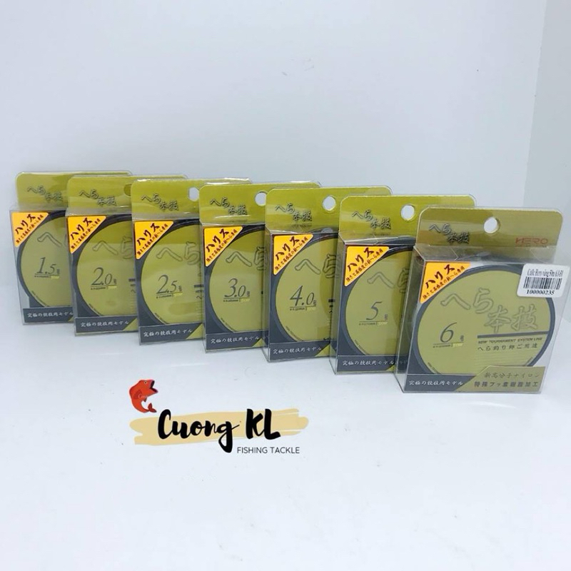 Cước link câu cá Hero vàng 50m