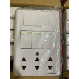 Bảng điện cao cấp E3A , E4A , E5A Sopoka dòng E chịu tải 2200W