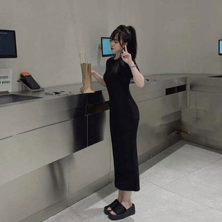 ❤️ Đầm midi body đen tay ngắn ❤️