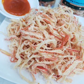 500gr mực xé hấp nước dừa ăn liền