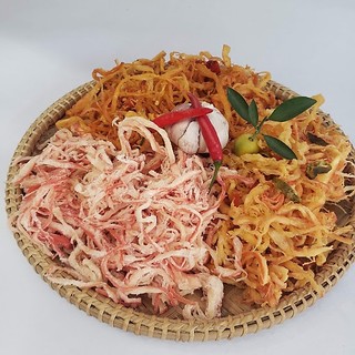 500gr mực xé hấp nước dừa ăn liền