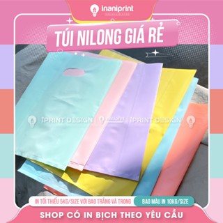 Nhiều Màu Túi Nilong Hột Xoài PE Màu Pastel - In Theo Yêu Cầu