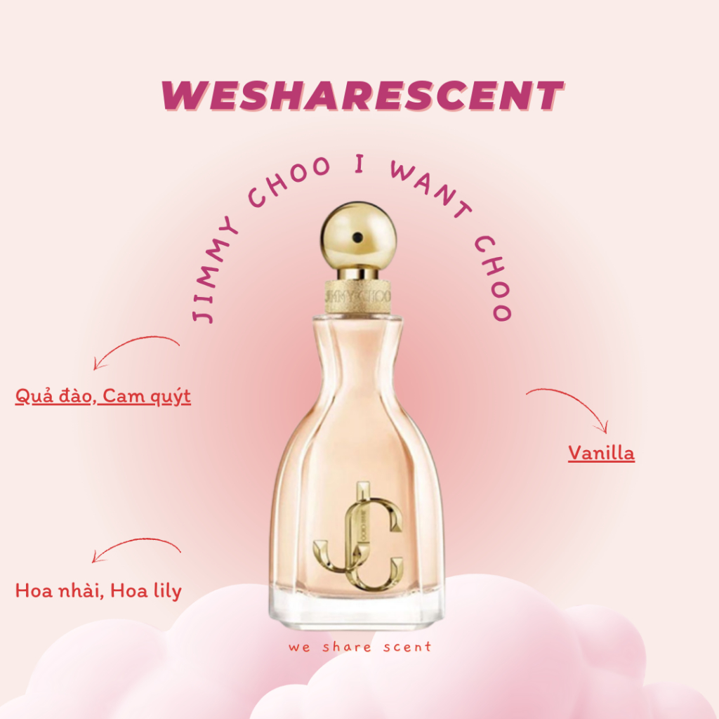 [𝘼𝙪𝙩𝙝] Nước hoa Jimmy Choo I Want Choo -𝙬𝙚𝙨𝙝𝙖𝙧𝙚𝙨𝙘𝙚𝙣𝙩-