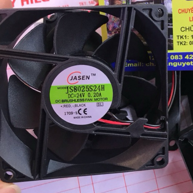 Quạt gió 24v 8x8 và 9x9