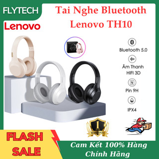 Tai Nghe Bluetooth  Lenovo TH10 - Tai nghe chụp tai thiết kế âm thanh nổi giảm tiếng ồn ,4 màu sắc