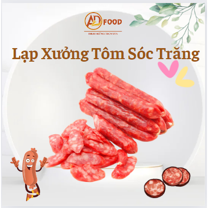 lạp xưởng tôm gói 500g