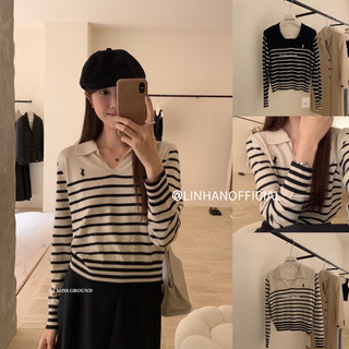 /𝙇𝙞𝙣𝙝𝙖𝙣𝙤𝙛𝙛𝙞𝙘𝙞𝙖𝙡/ ÁO MONTOGHI CỔ BẺ THÊU POLO I MISS 0862🇰🇷