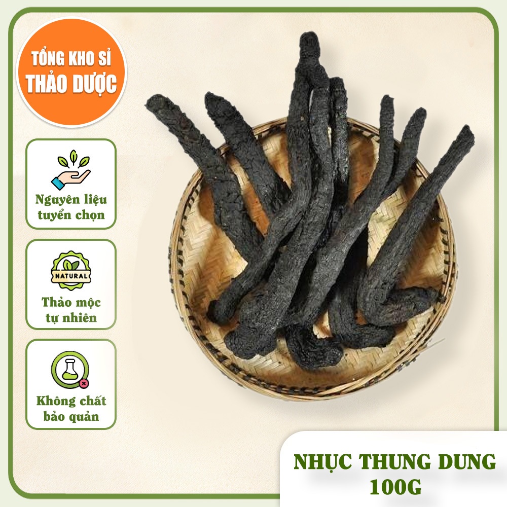 Nhục thung dung 100g, củ to, thơm, dẻo, dùng ngâm uống, pha trà, nấu ăn - Tổng Kho Sỉ Thảo Dược