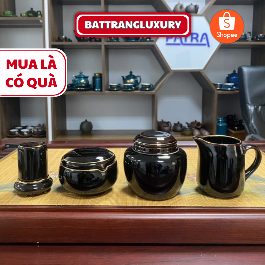 Bộ phụ kiện men đen cao cấp 4 món