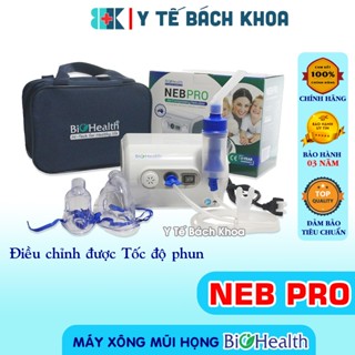 MÁY XÔNG MŨI HỌNG BIOHEALTH NEB PRO CHÍNH HÃNG - BẢO HÀNH 03 NĂM 01 ĐỔI 01