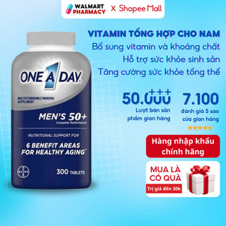 Vitamin tổng hợp One a day men’s 50+ Bayer tăng cường sức khỏe toàn diện cho nam giới 300 viên của Mỹ