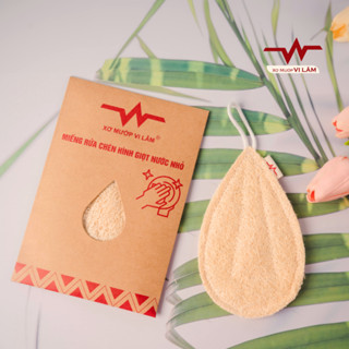 Miếng Rửa Chén Xơ Mướp hình giọt nước Xơ Mướp Vi Lâm Không Hại Da Tay, Thân Thiện Môi Trường