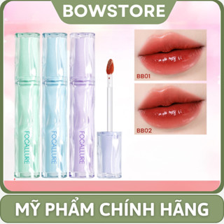 Son Tint Bóng FOCALLURE Lâu Trôi Căng Mọng Dưỡng ẩm Làm Đầy Rãnh Môi Màu Tự Nhiên Không Bết Dính Dễ Dùng Makeup