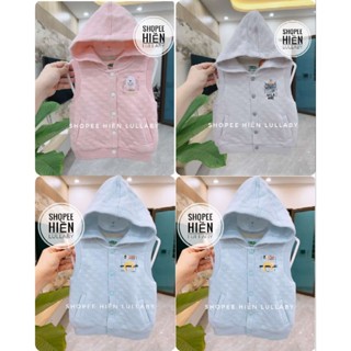 [Ualarogo/Chính Hãng] Áo gile chần bông có mũ Ualarogo cho bé trai, bé gái