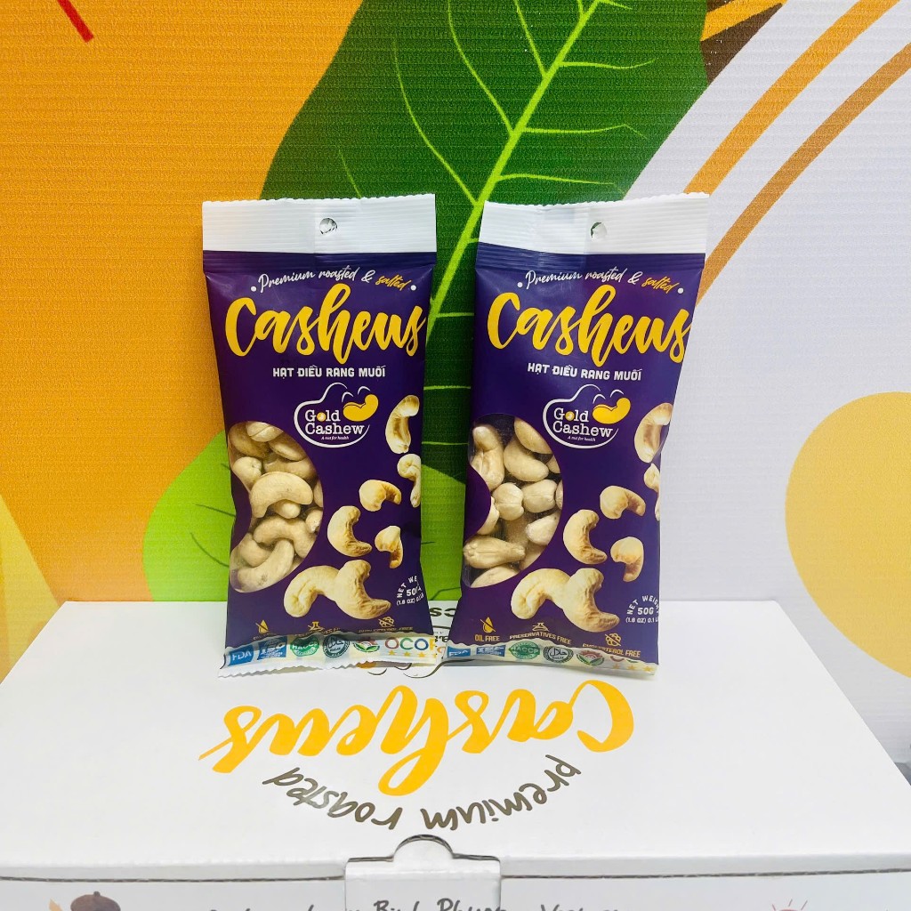 Hạt Điều Nhân Trắng Rang Muối 50gr
