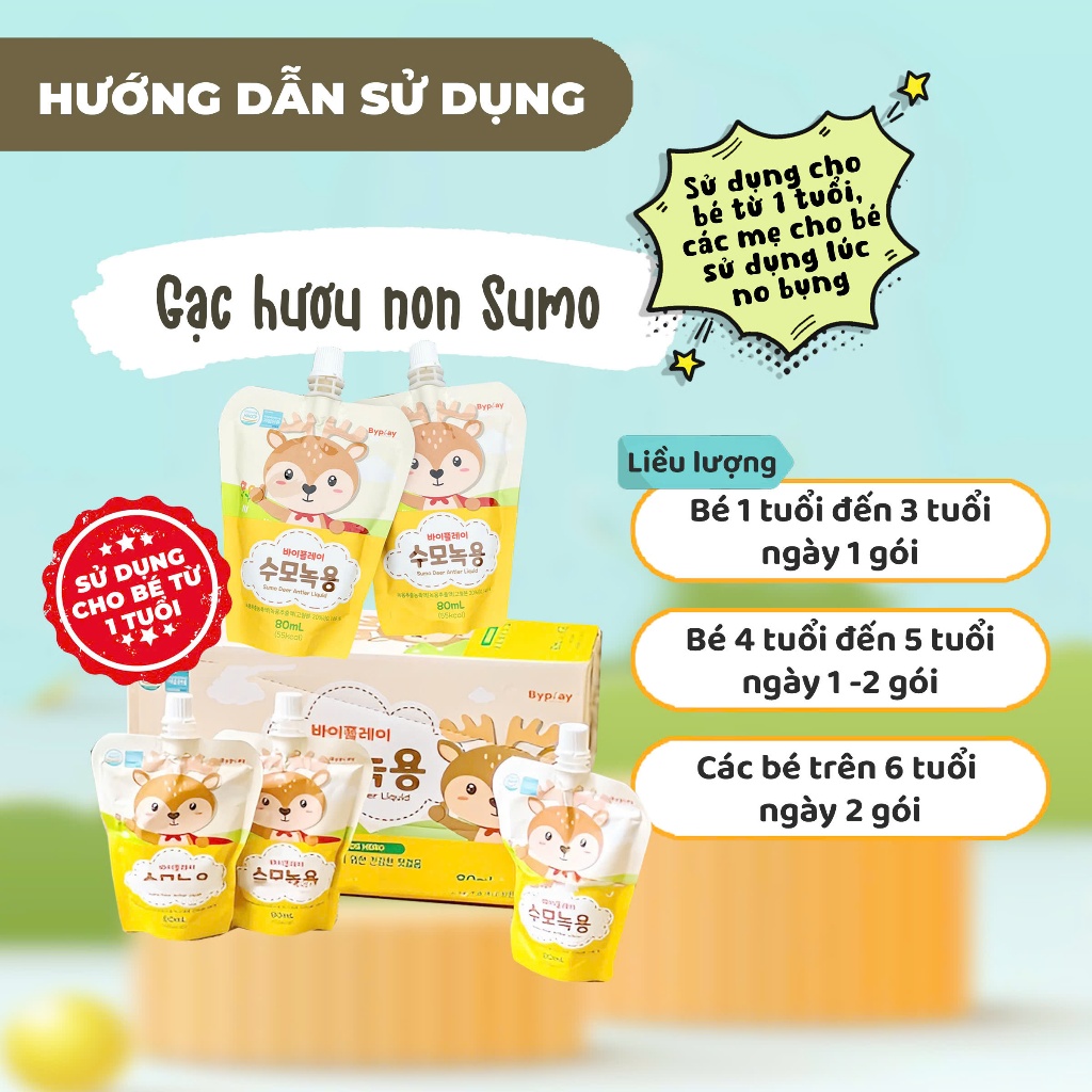 Nước Gạc Hươu Non Tăng Cân Sumo Hàn Quốc - Giúp Bé Ăn Ngon, Tăng Sức Đề Kháng[TẶNG QUÀ ]