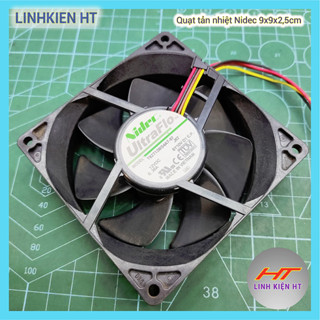 Quạt tản nhiệt 9cm Nidec Delta ADDA 12V - 0,25A - 0,6A - 9x9x2,5cm Hàng tháo máy chạy êm