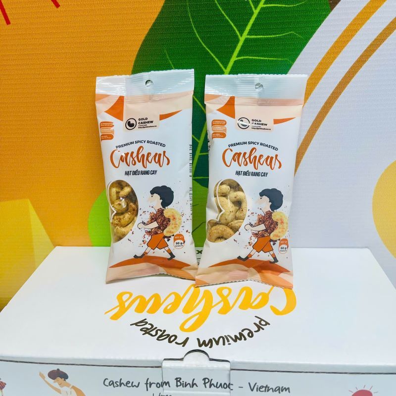 Hạt Điều Nhân Trắng Rang Cay 50gr